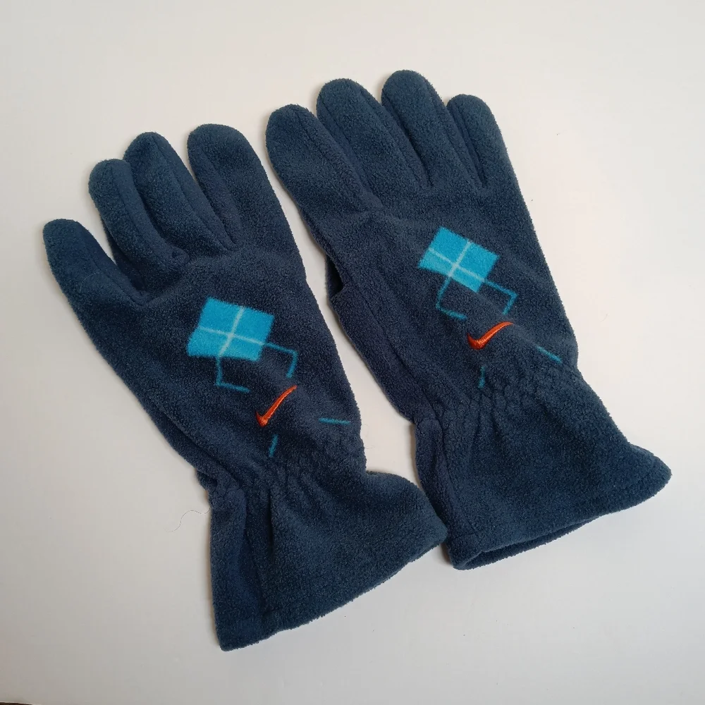 Nike Women's Argyle Fleece Gloves Size XL